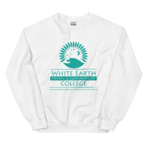 unisex crew neck sweatshirt white front