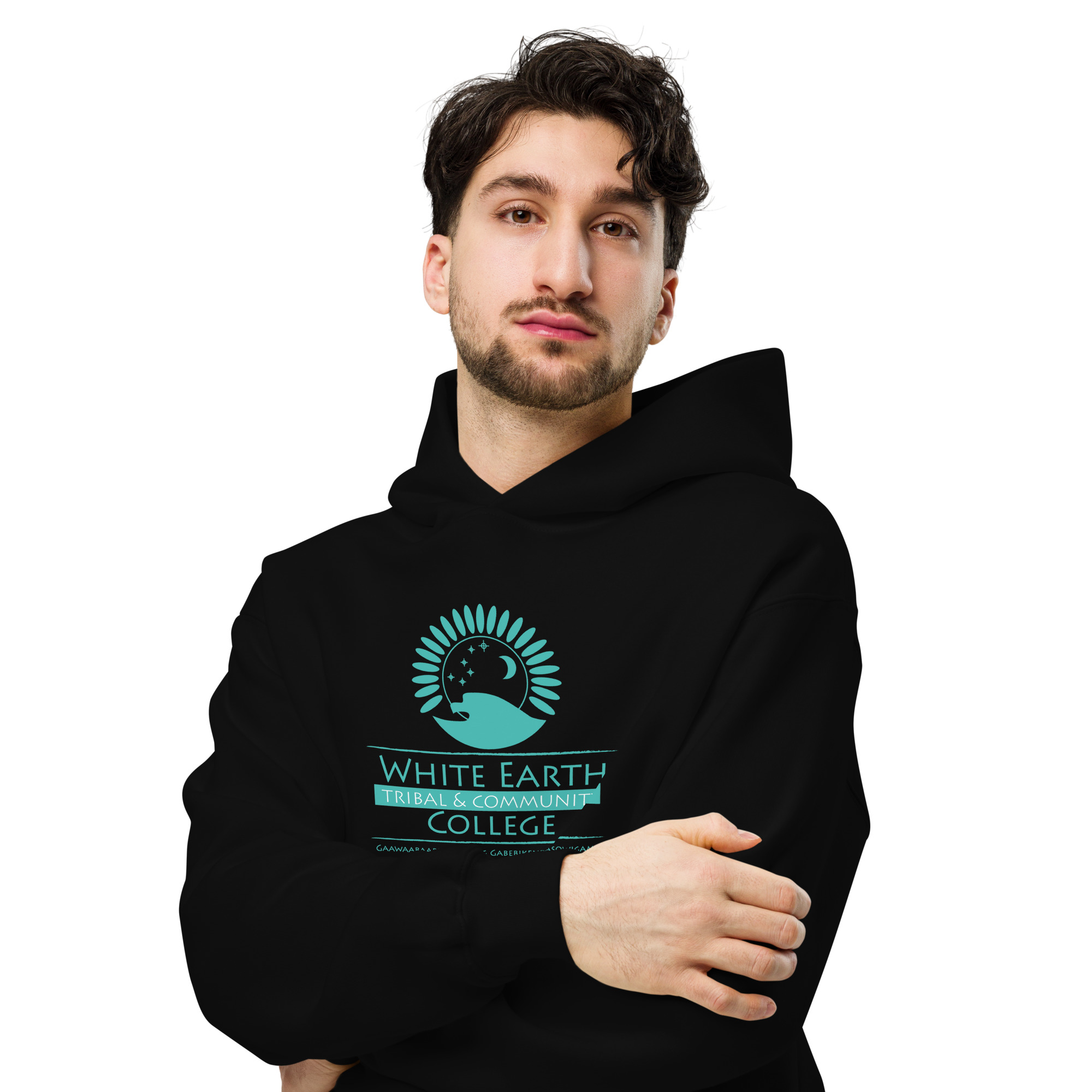 unisex oversized hoodie black