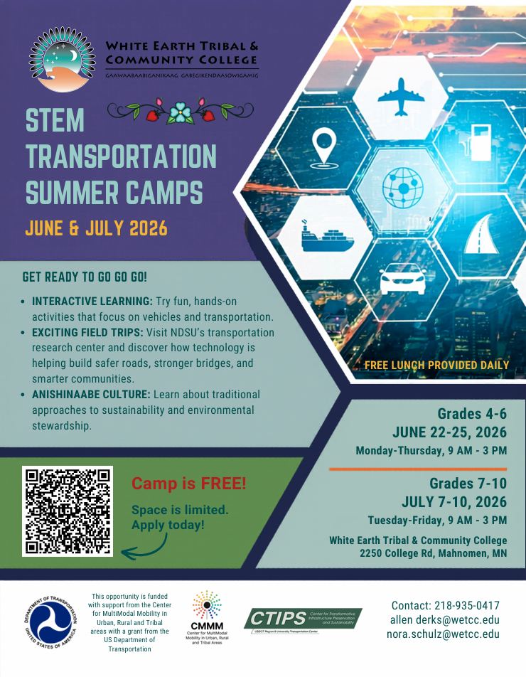 STEM Transportation Summer Camps flyer