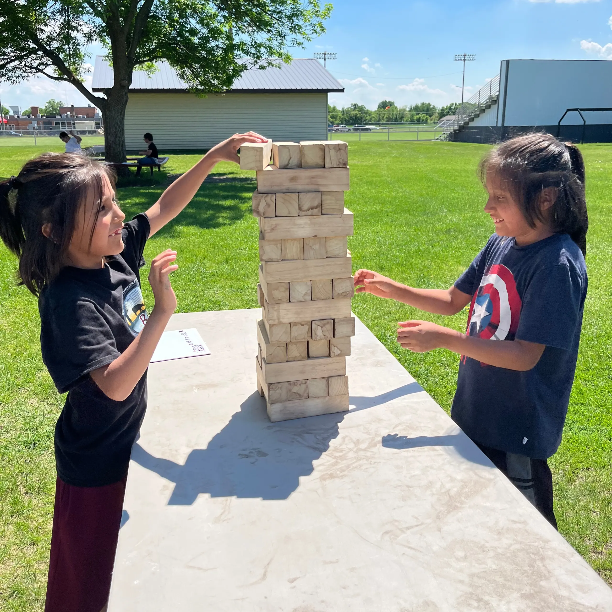 Block tower game