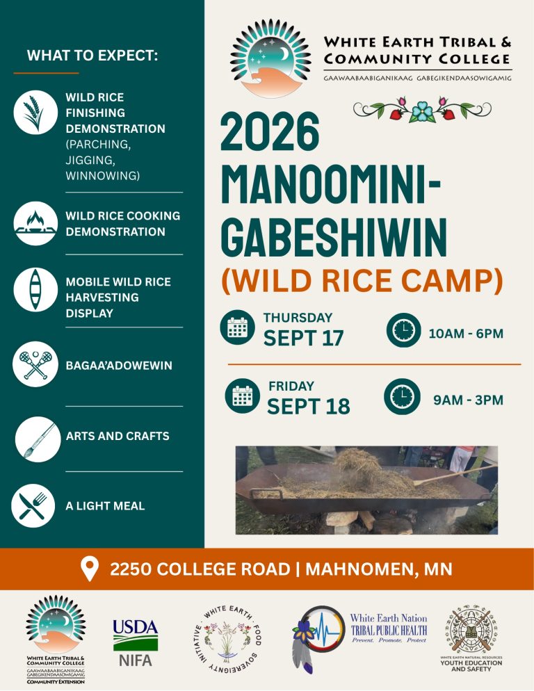 2026 Manoomin-Gabeshiwin (Wild Rice Camp)